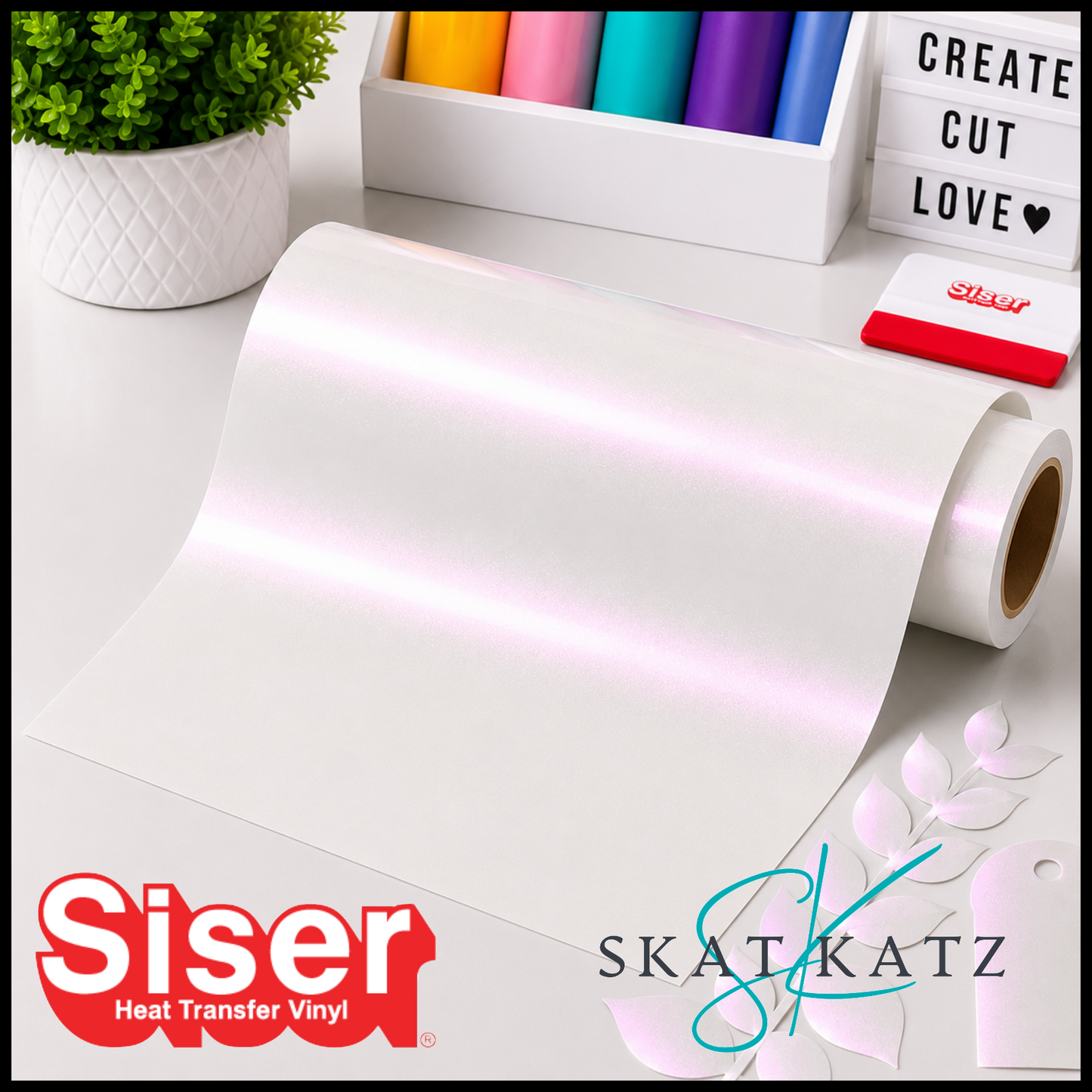 SISER EasyWeed® Heat Transfer Vinyl - ELECTRIC WHITE OPAL
