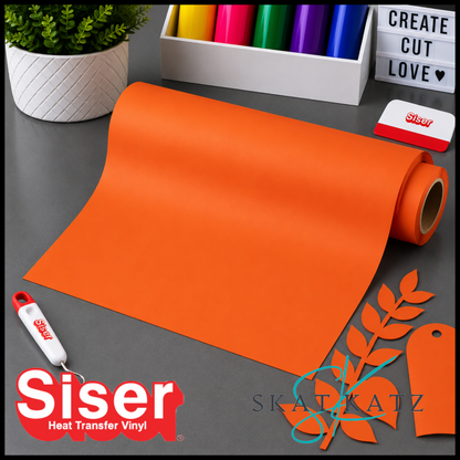 SISER EasyWeed® Heat Transfer Vinyl – ORANGE MATTE