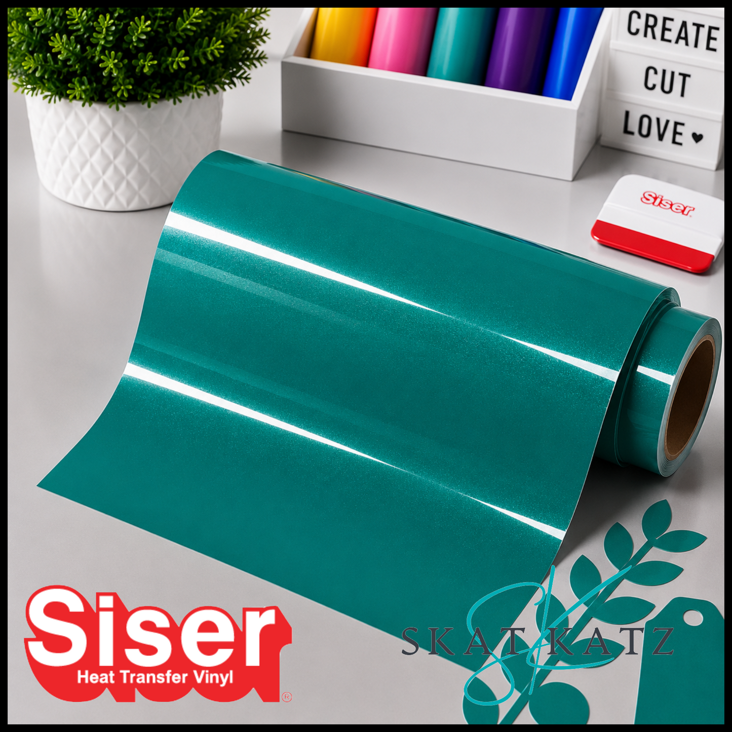 SISER EasyWeed® Heat Transfer Vinyl - ELECTRIC PEACOCK TEAL