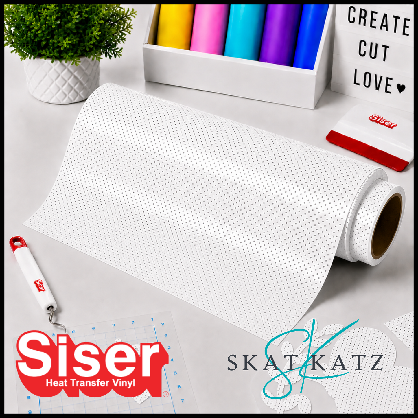 Siser EasyWeed® Perforated - White