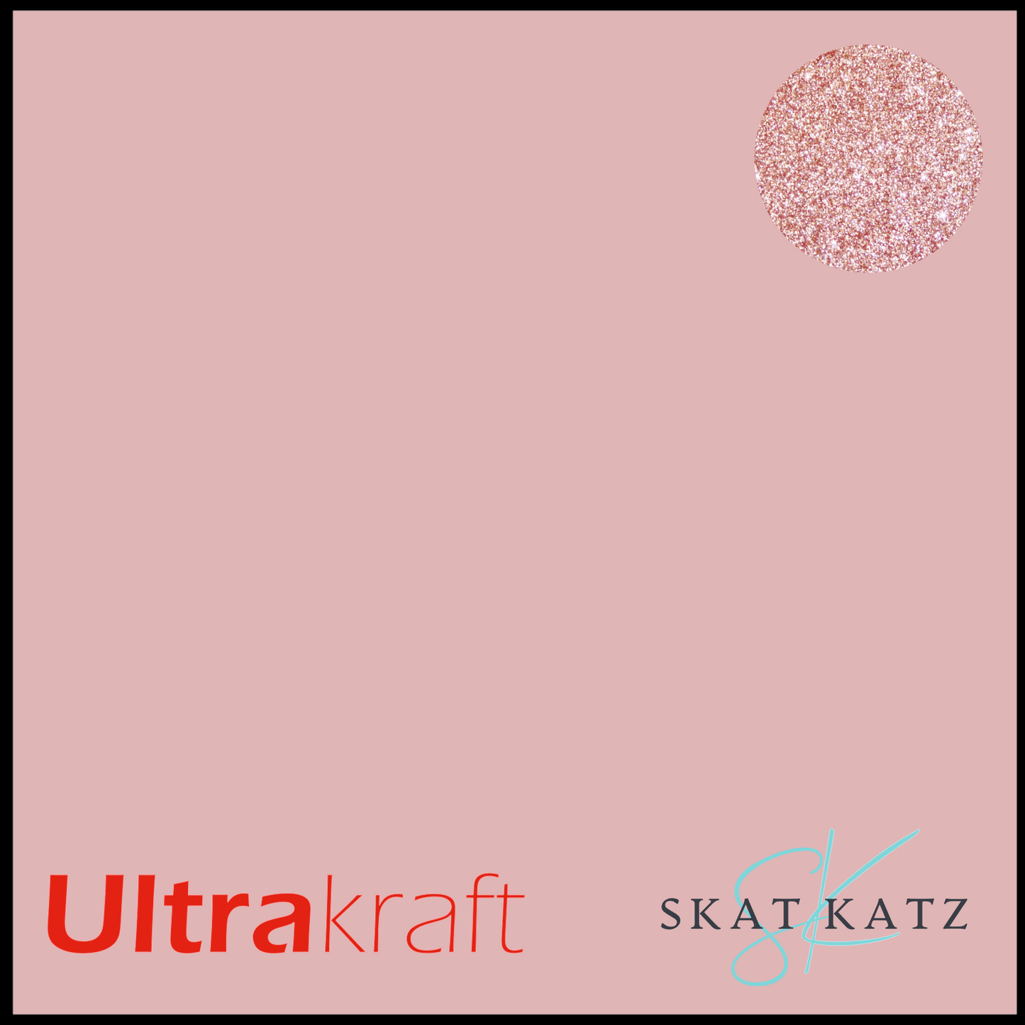 UltraKraft Premium Glitter Sticker Paper - Pink
