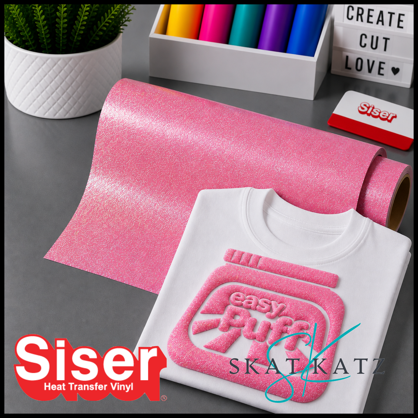 Siser® Easy Puff Glitter - Pink Salt