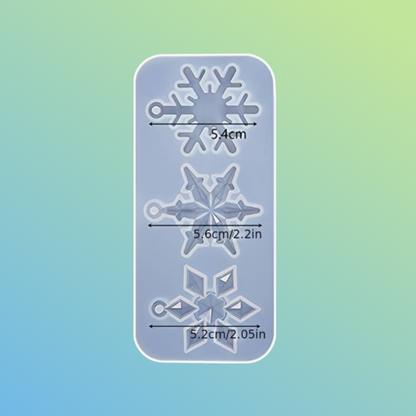 UltraKraft - Silicone Mold - Snowflake Charms