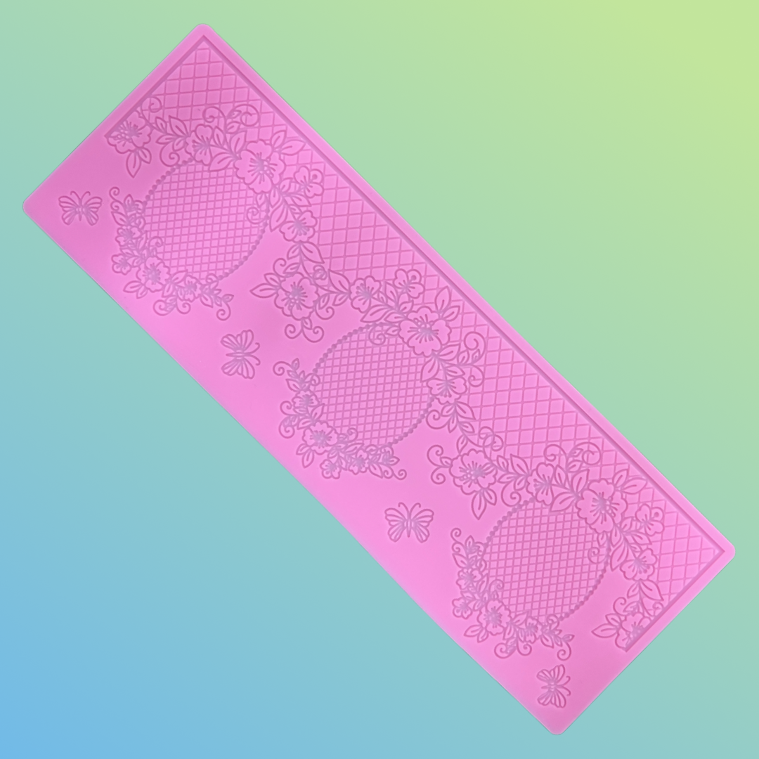 Silicone Lace Mold - Floral Lace D