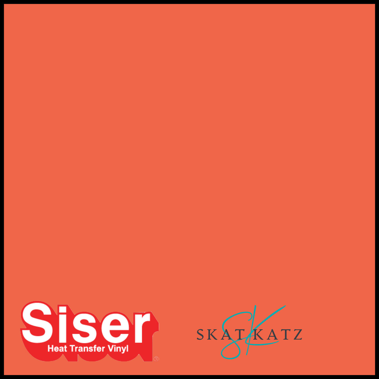 Siser EASY PUFF Heat Transfer Vinyl - Neon Orange