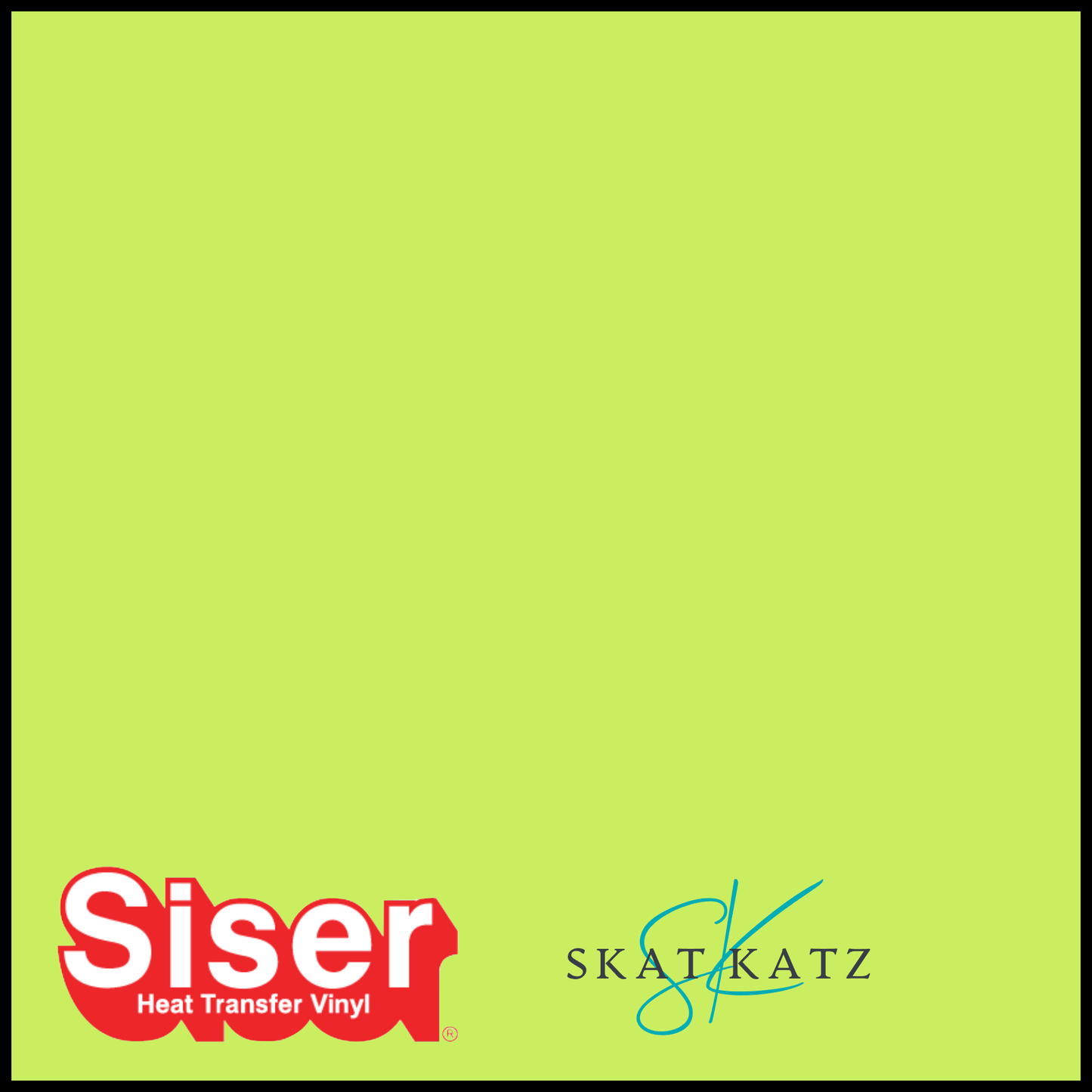 Siser EASY PUFF Heat Transfer Vinyl - Neon Yellow