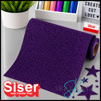 SISER® GLITTER Heat Transfer Vinyl - PURPLE
