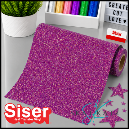 SISER® GLITTER Heat Transfer Vinyl - RAINBOW PLUM