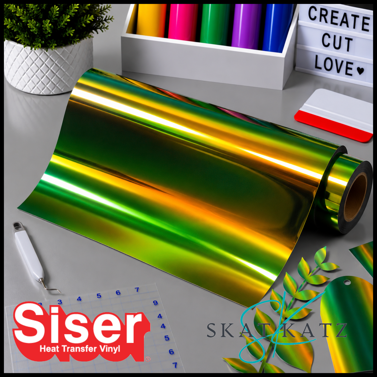SISER® Heat Transfer Vinyl - Holographic Rainforest Pearl
