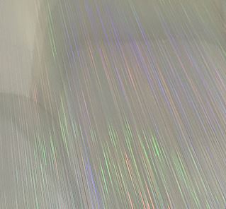 UltraFlex Heat Transfer Vinyl Flex Foil - Rain Holo Silver