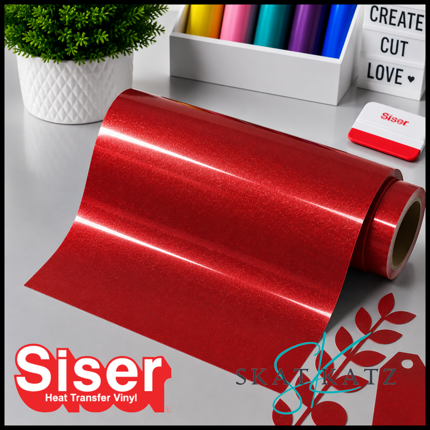 SISER EasyWeed® Heat Transfer Vinyl - ELECTRIC RED