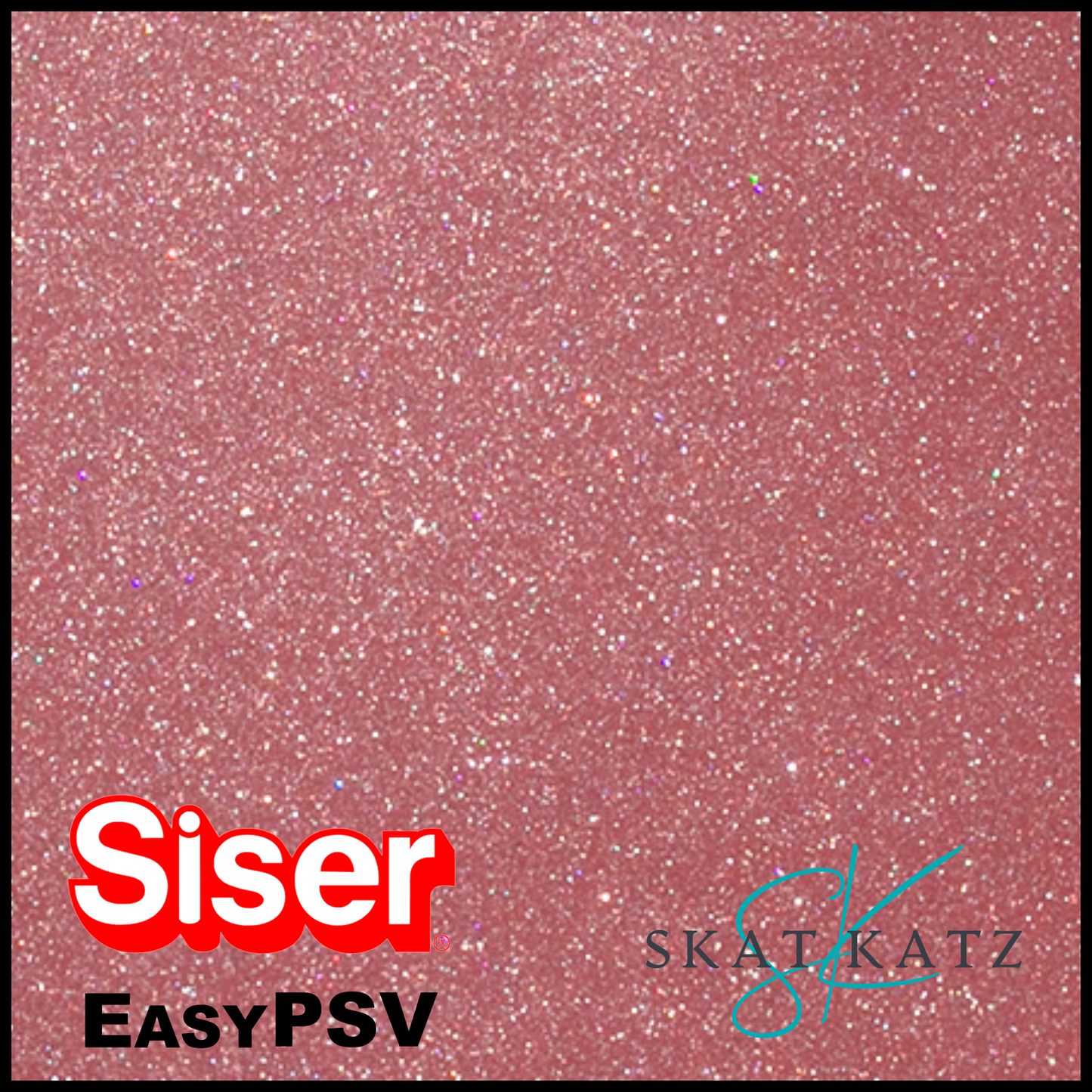 Siser Starling EasyPSV® Permanent Glitter Adhesive - Rose Gold