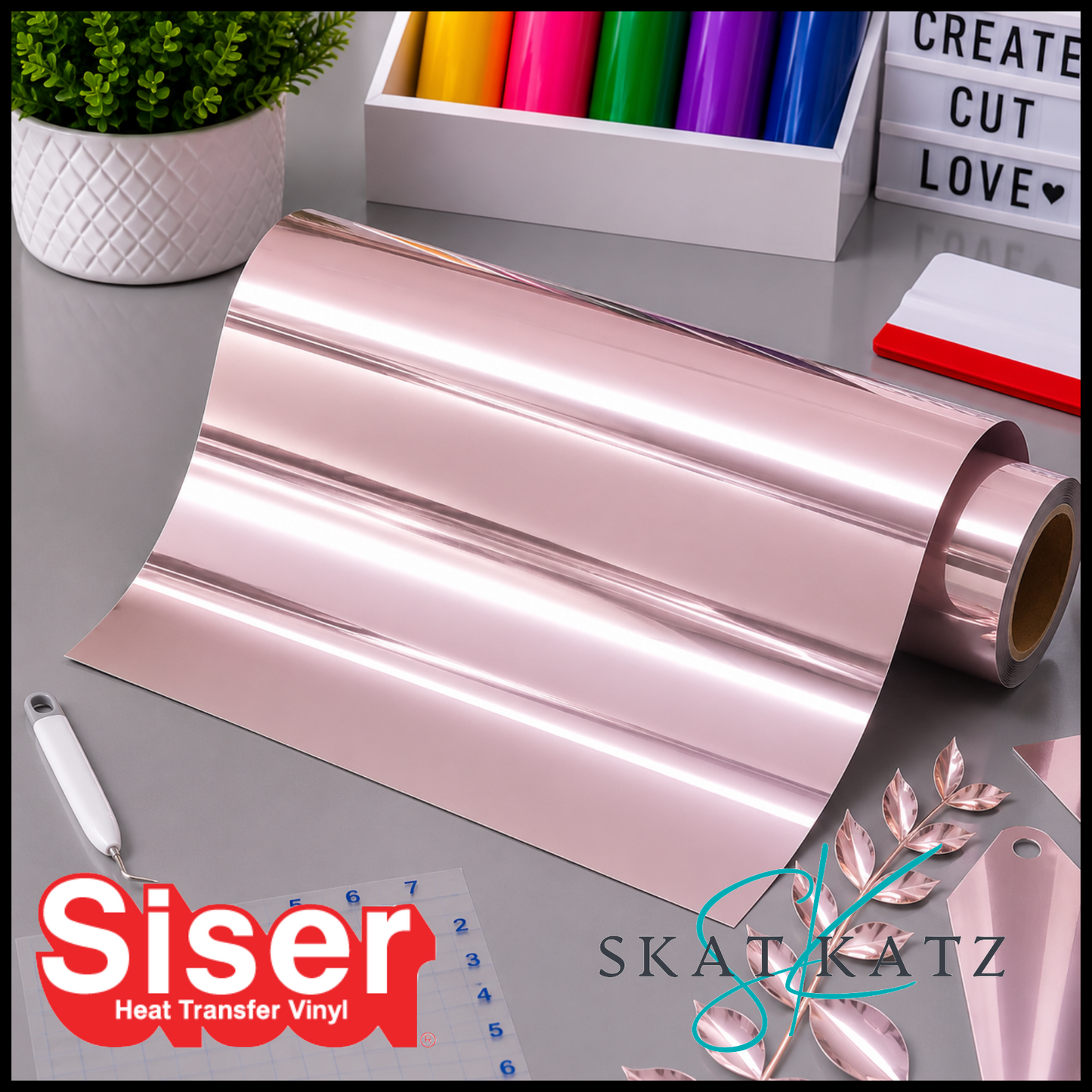 Siser Heat Transfer Vinyl - Metal Rose Gold