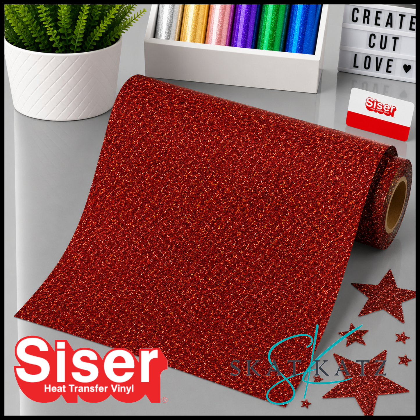 SISER® GLITTER Heat Transfer Vinyl - Roselle
