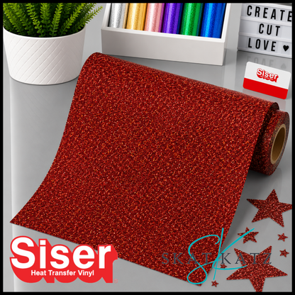 SISER® GLITTER Heat Transfer Vinyl - Roselle