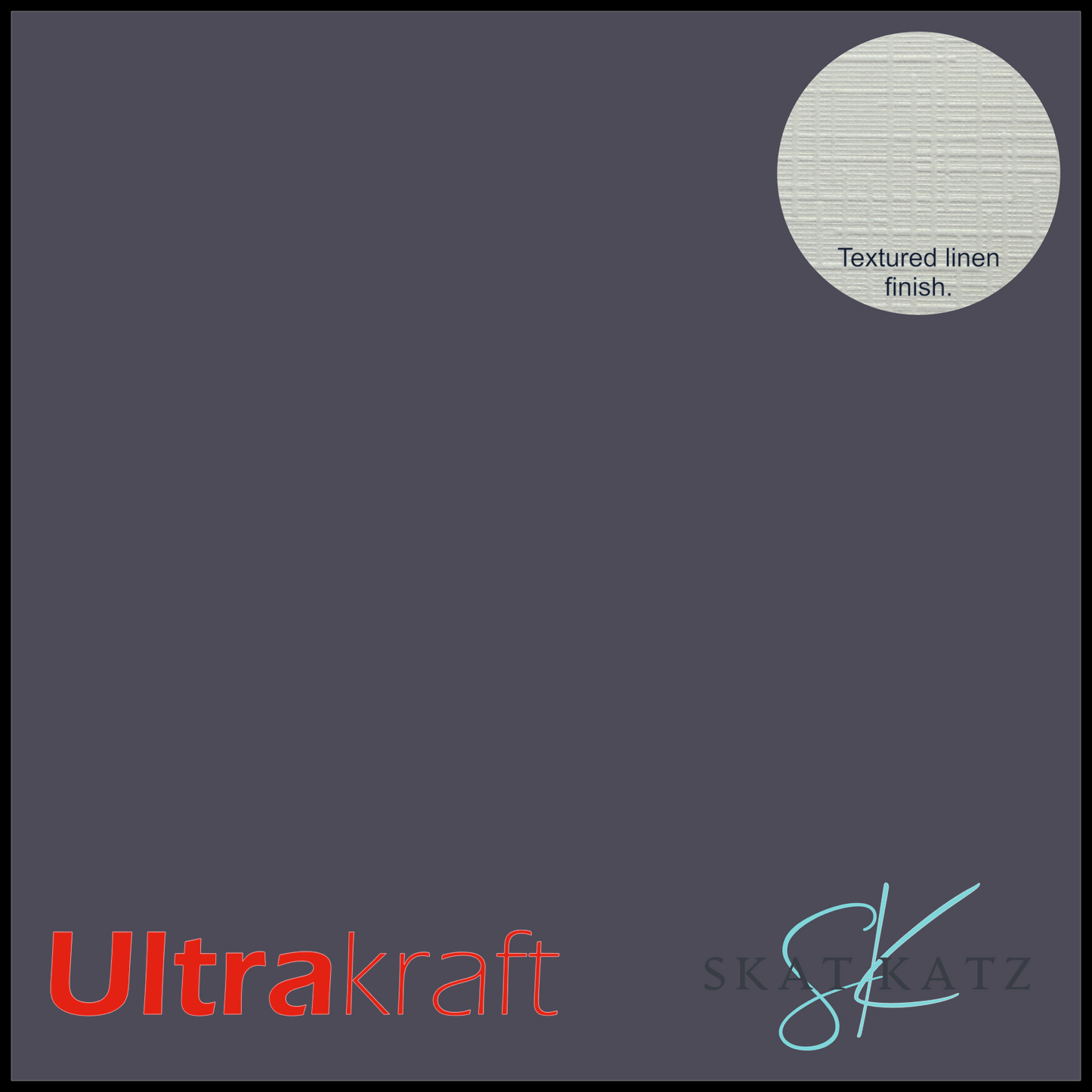 UltraKraft Premium Linen Textured Card Stock - Shadow