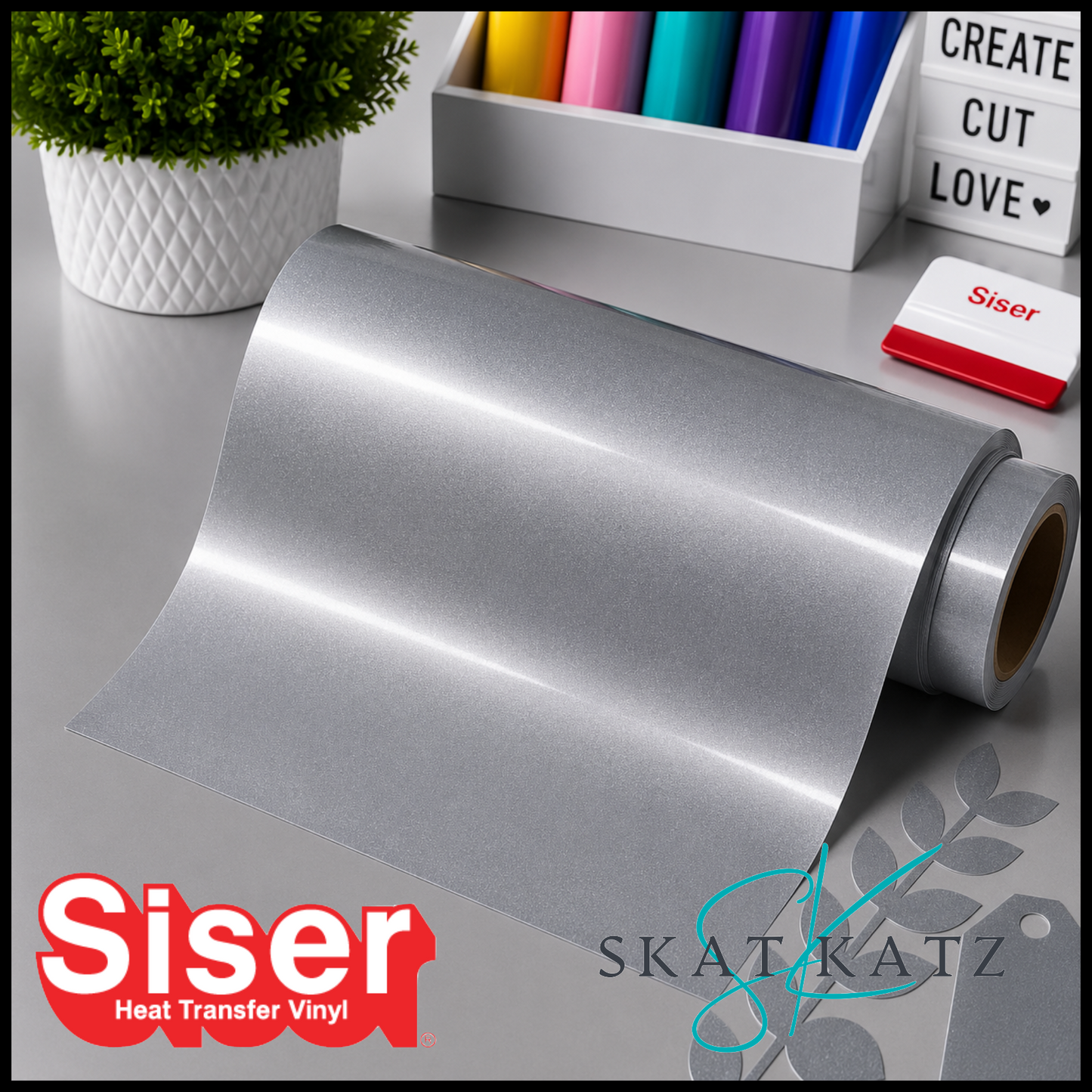 SISER EasyWeed® Heat Transfer Vinyl - ELECTRIC SILVER