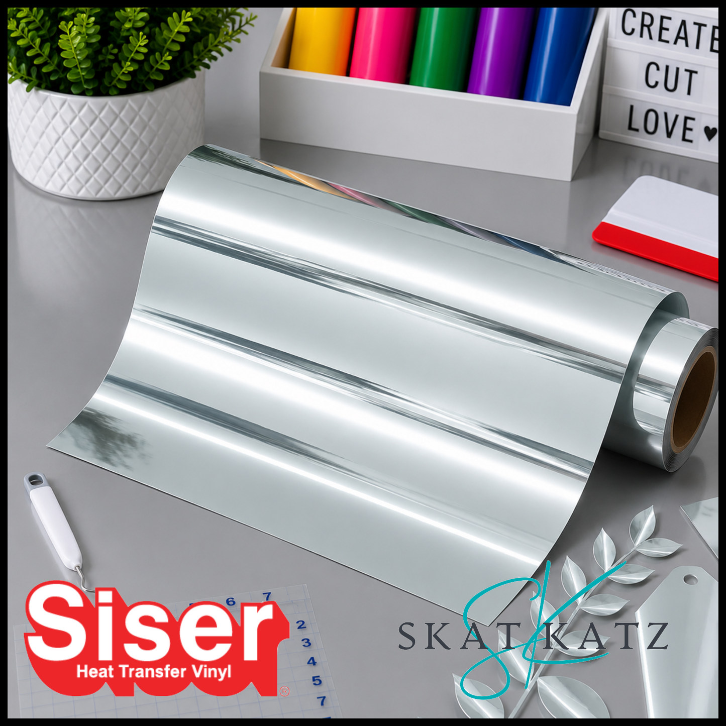 Siser Heat Transfer Vinyl - Metal Silver