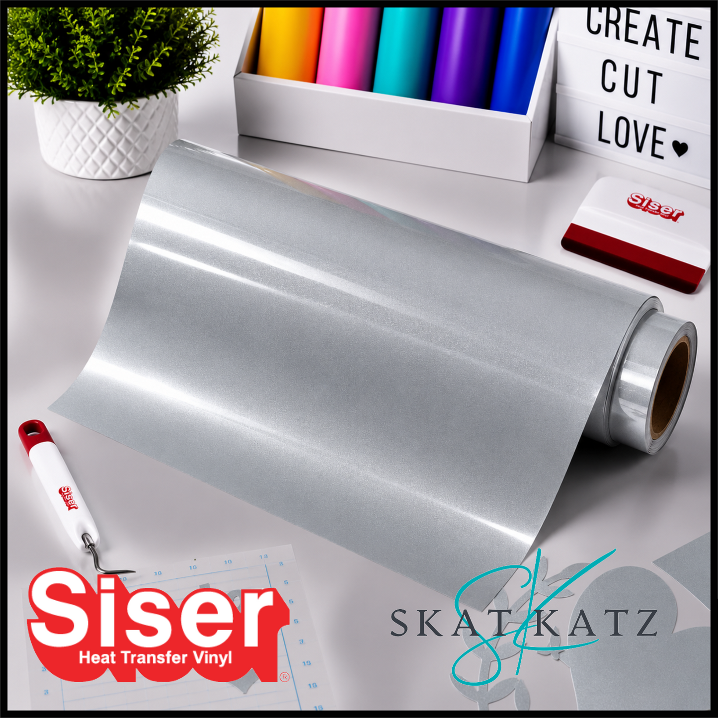 SISER EasyWeed® Heat Transfer Vinyl - SILVER