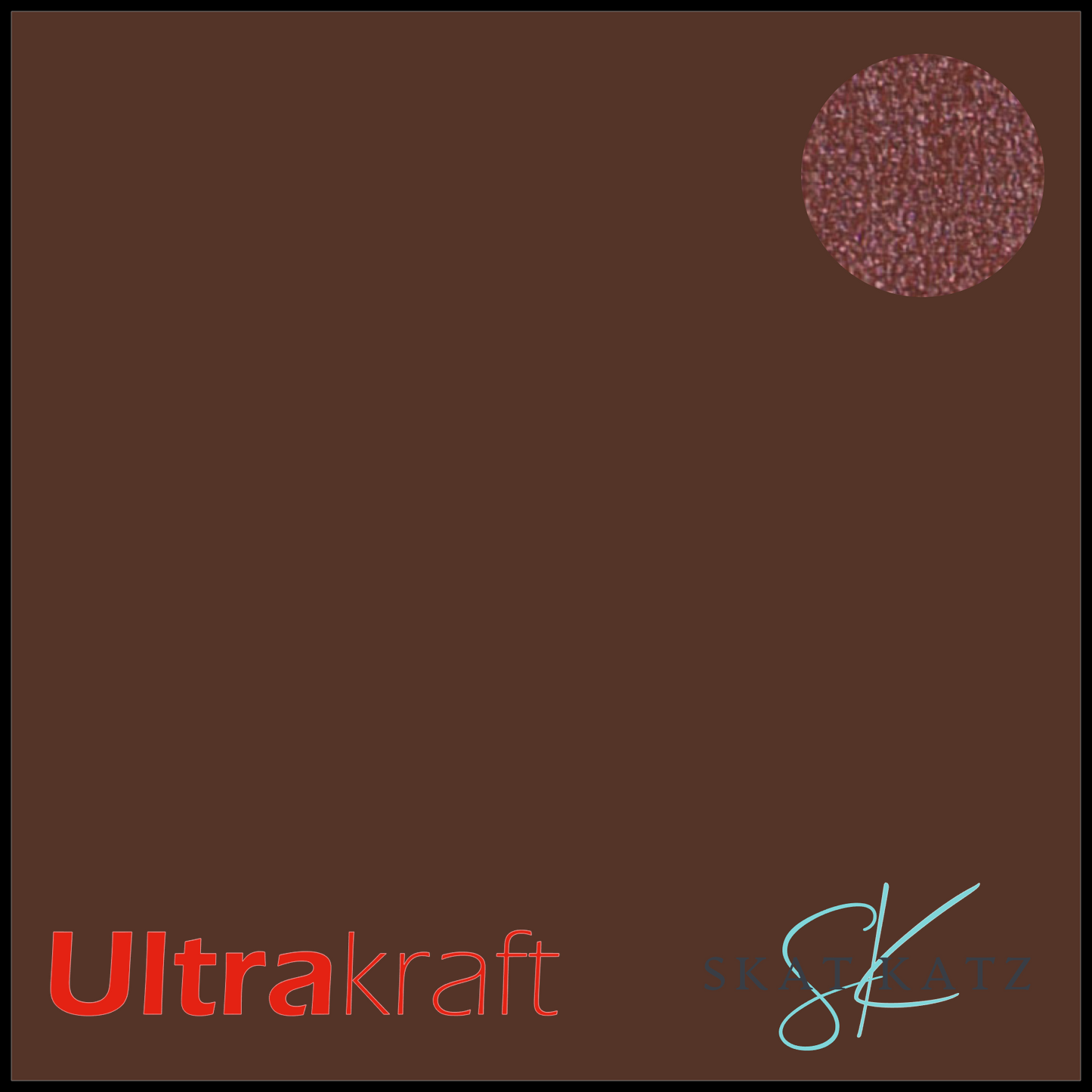 UltraKraft Premium Pearlised Textured Cardstock - Spicy Brunette