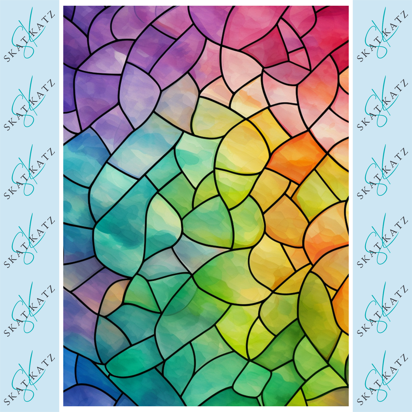 Inkfusible A4 Sheet - Stained Glass #2