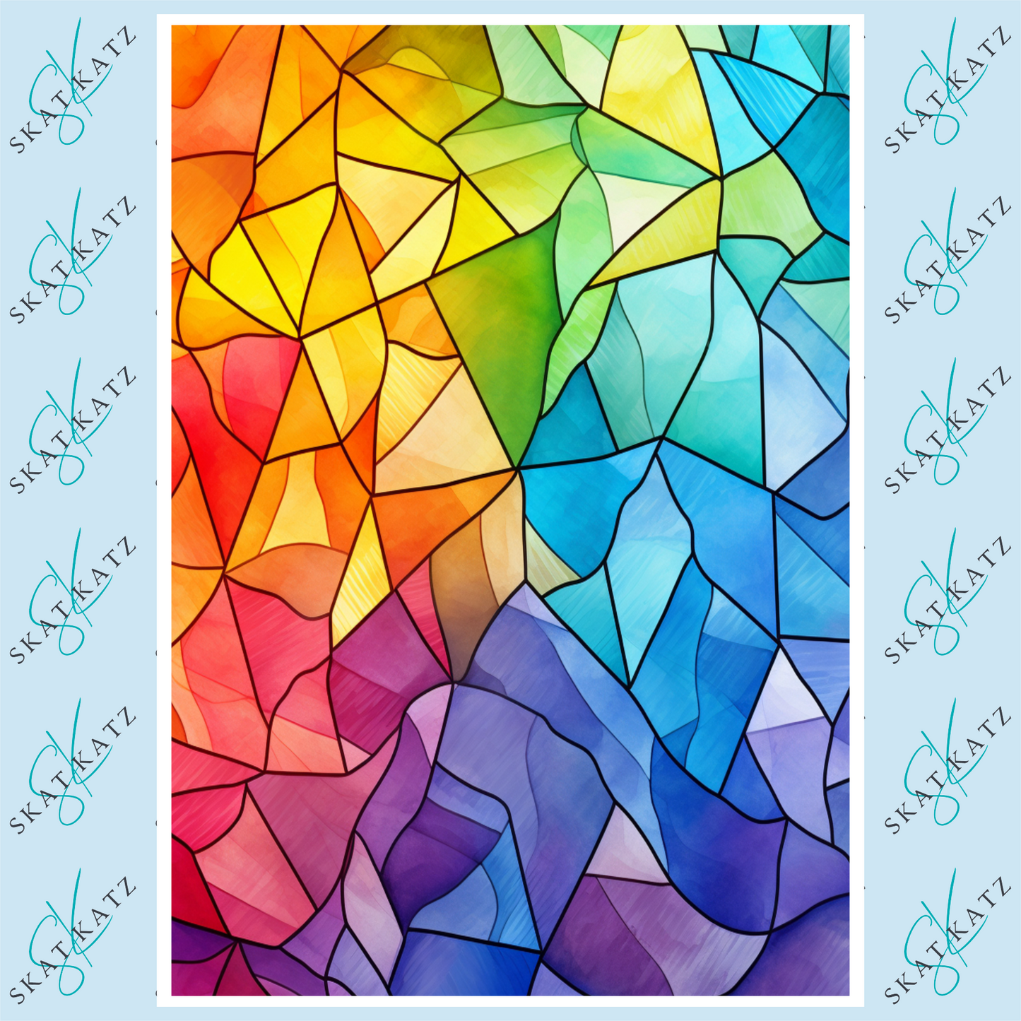 Inkfusible A4 Sheet - Stained Glass #3