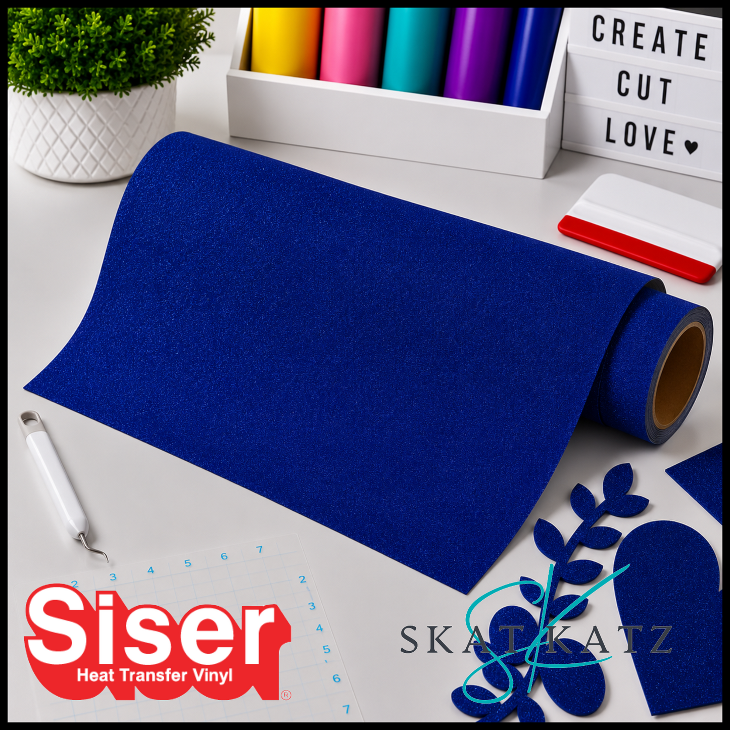 SISER® Heat Transfer Vinyl StripFlock® Pro - ROYAL BLUE