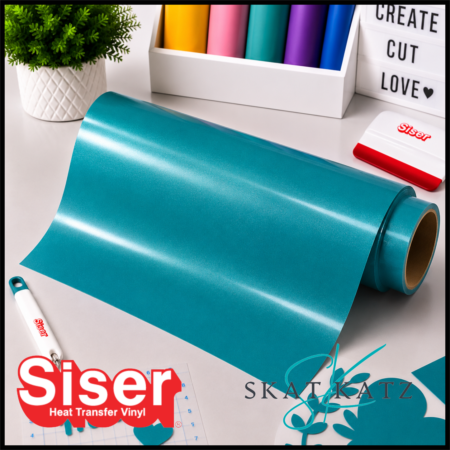 SISER EasyWeed® Heat Transfer Vinyl - ELECTRIC TEAL