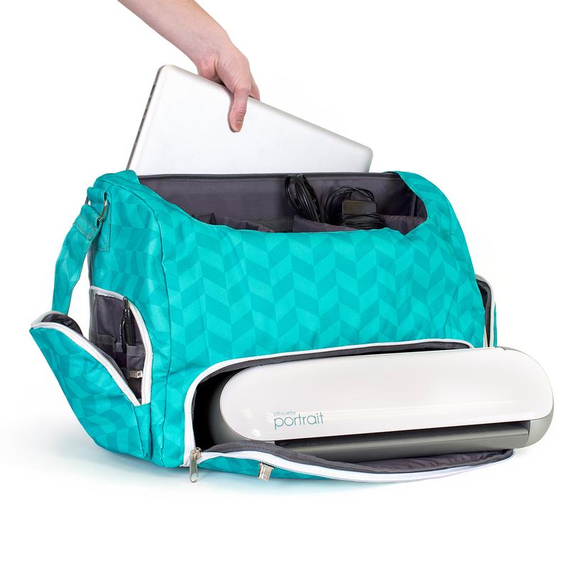 Silhouette Portrait Tote - Teal