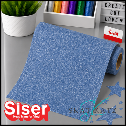 SISER® GLITTER Heat Transfer Vinyl - TRUE BLUE