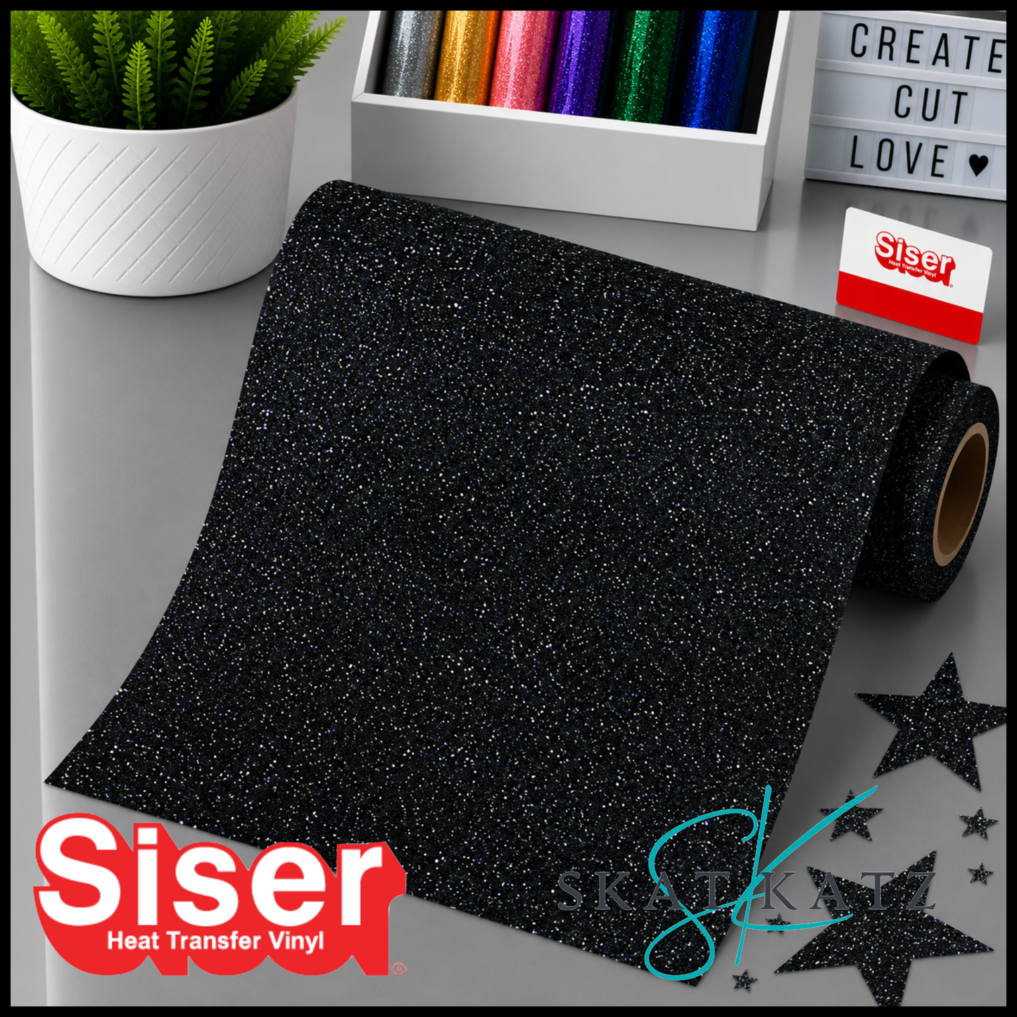 SISER® GLITTER Heat Transfer Vinyl - TWILIGHT