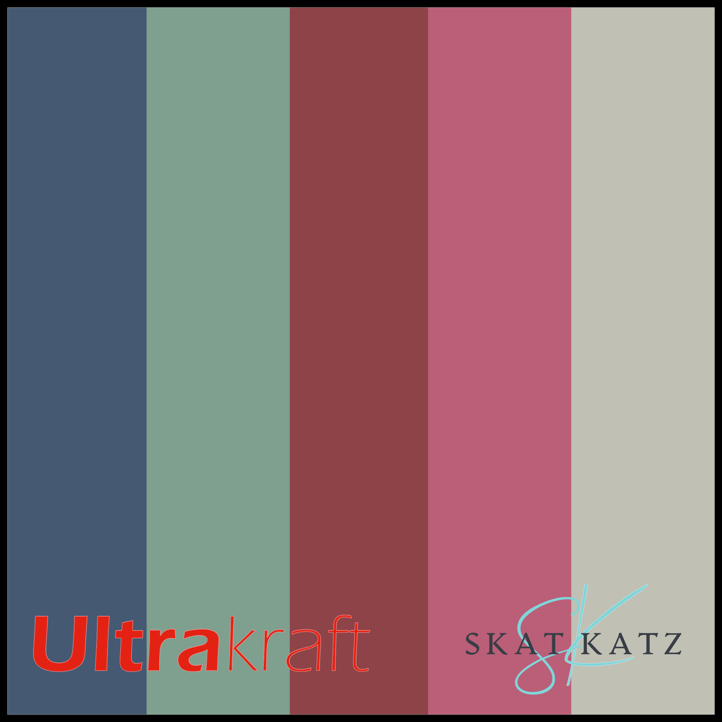 UltraKraft Premium Textured Card 10 Sheet Pack - Vintage Rose