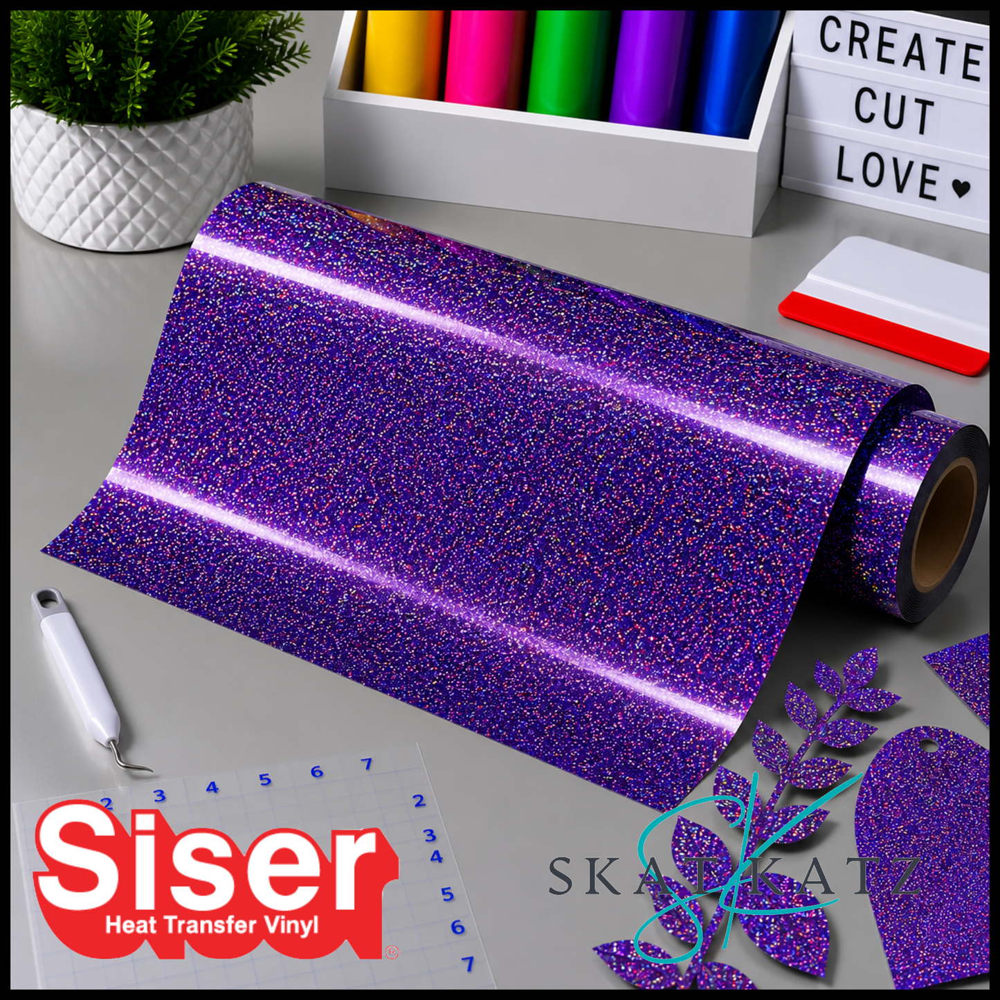 SISER® Heat Transfer Vinyl - Holographic Violet