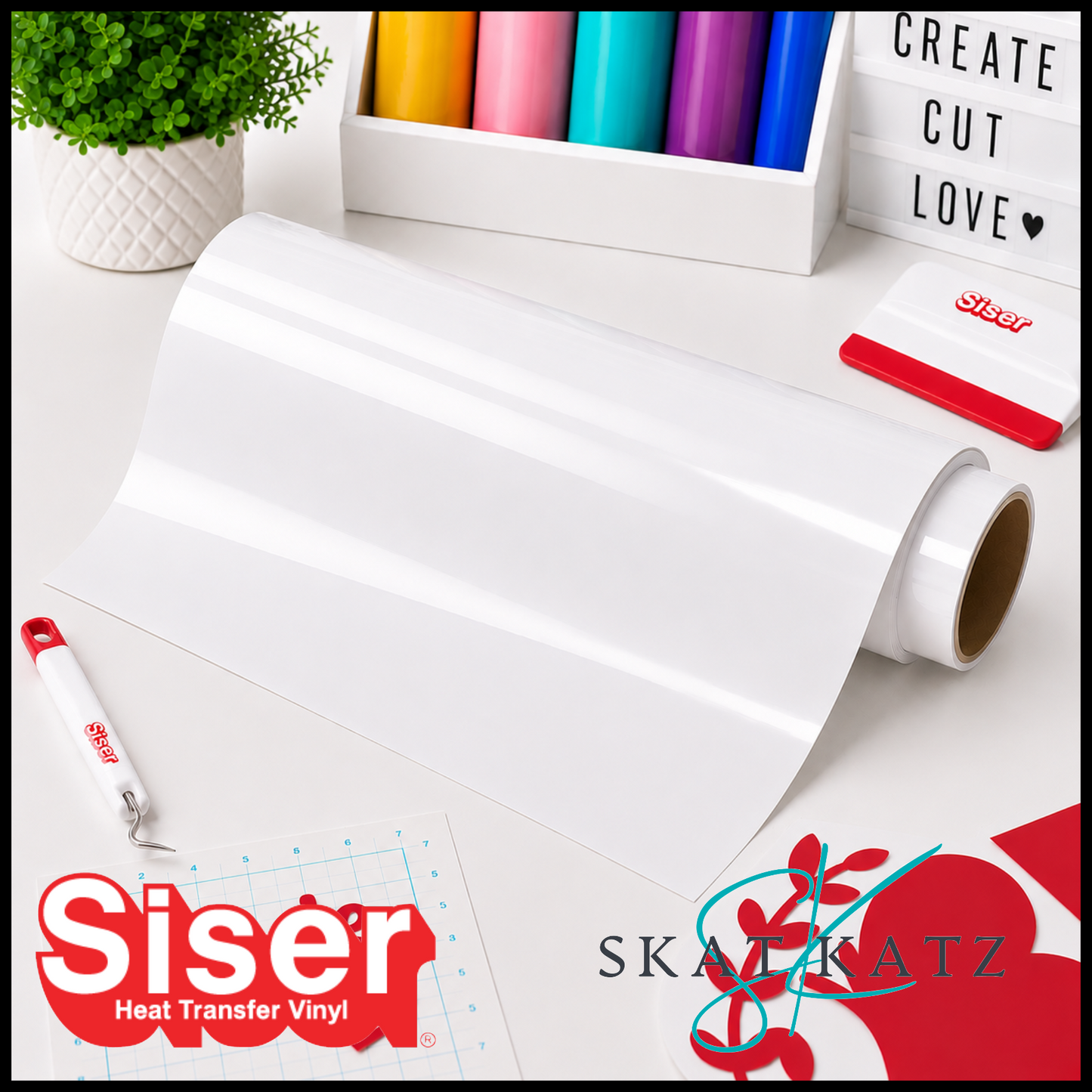SISER EasyWeed® Heat Transfer Vinyl - WHITE