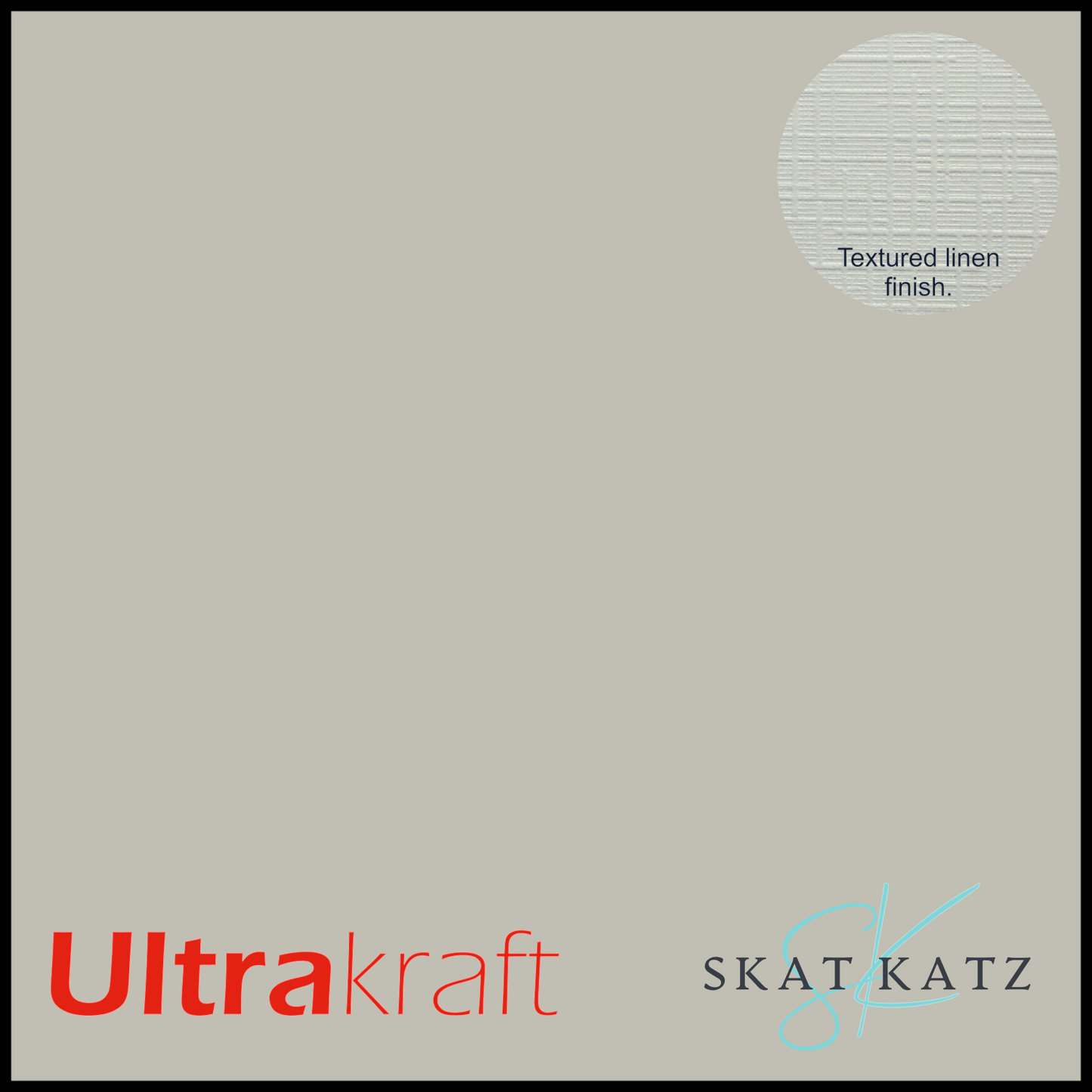 UltraKraft Premium Linen Textured Card Stock - Winter Wood