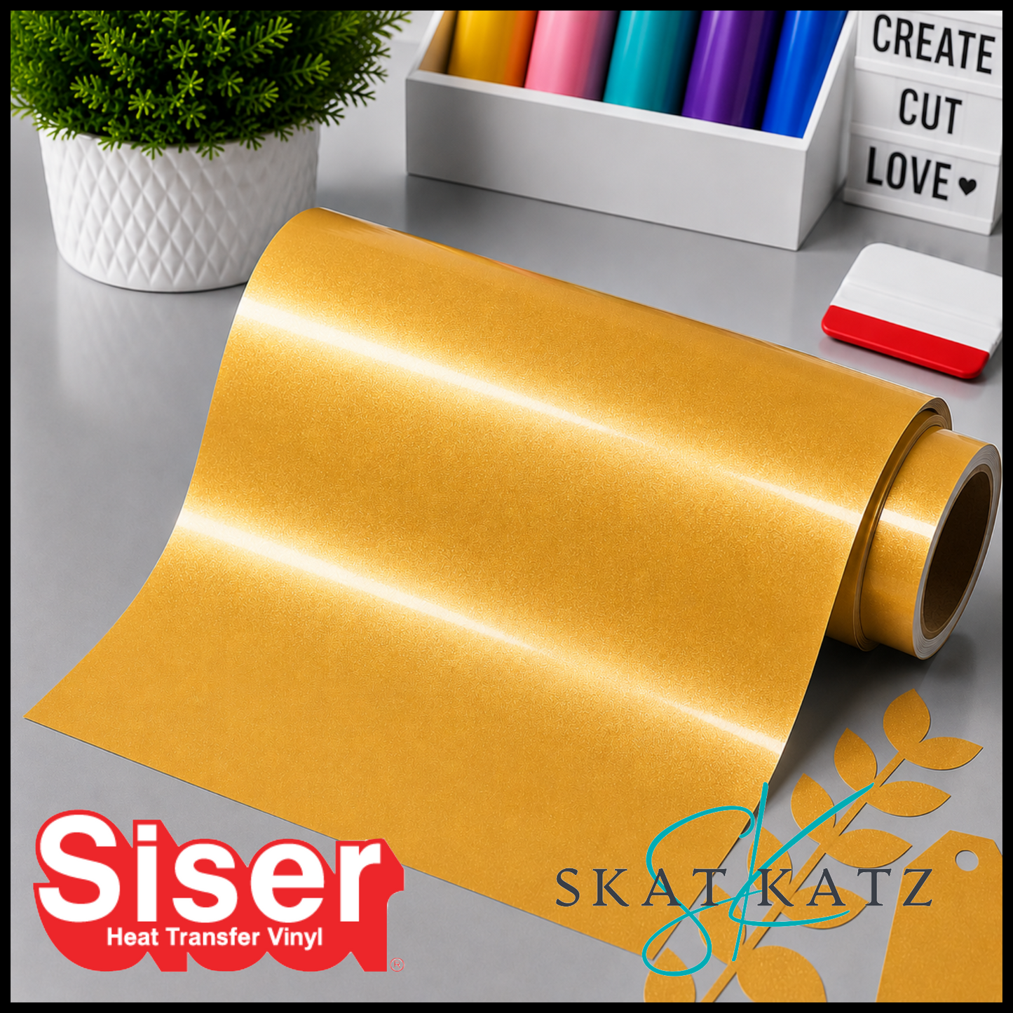 SISER EasyWeed® Heat Transfer Vinyl - ELECTRIC YELLOW