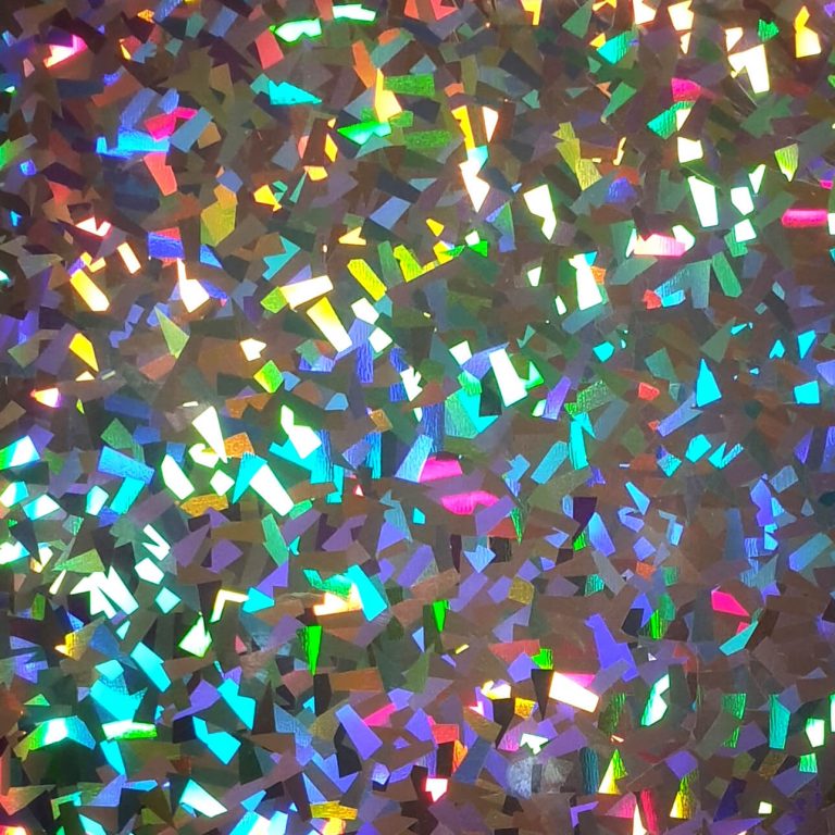 Styletech Holographic Confetti Silver Skat Katz Heat Transfer