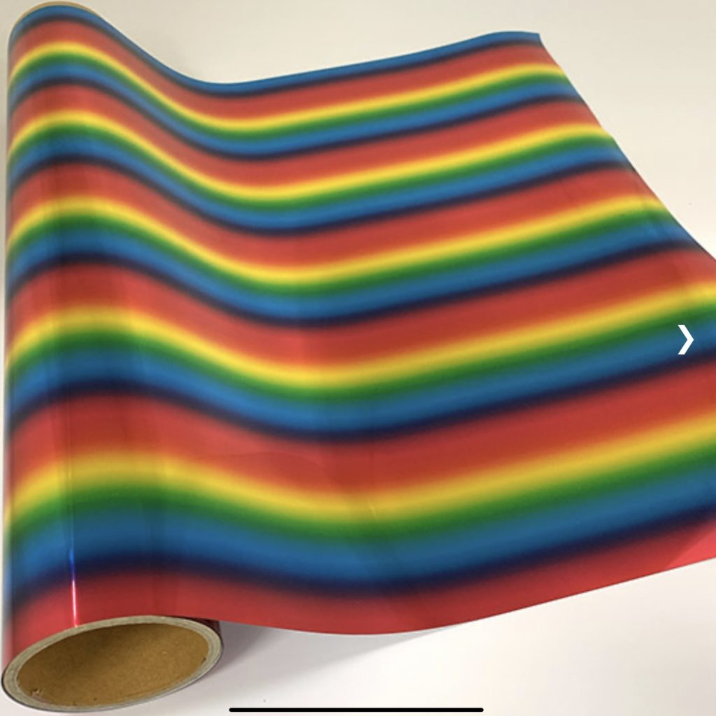 Ultraflex Heat Transfer Vinyl Flex Foil Rainbow Skat Katz Heat