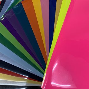 A rainbow selection of heat transfer vinyls