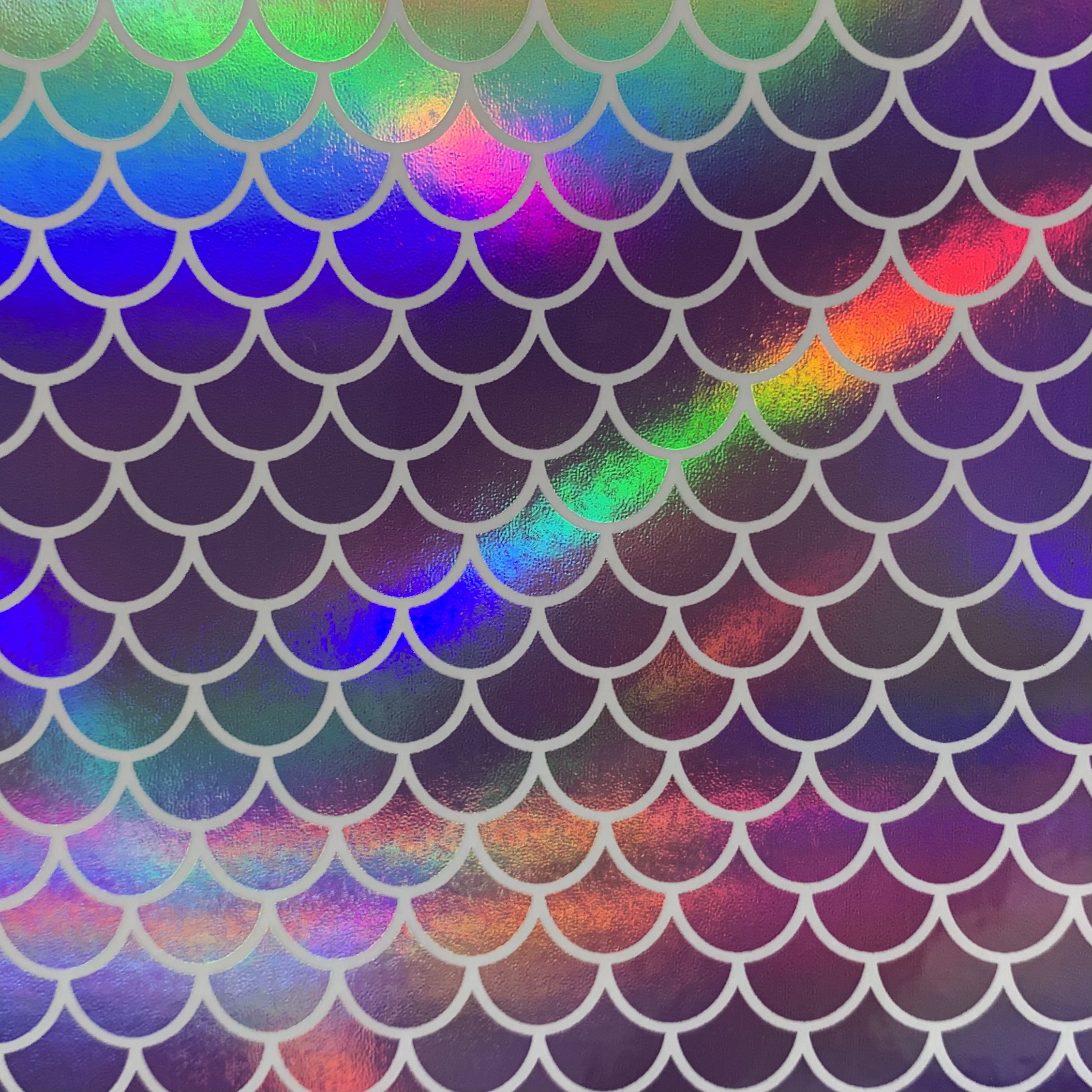 Holographic Rainbow Mermaid Self-Adhesive Vinyl