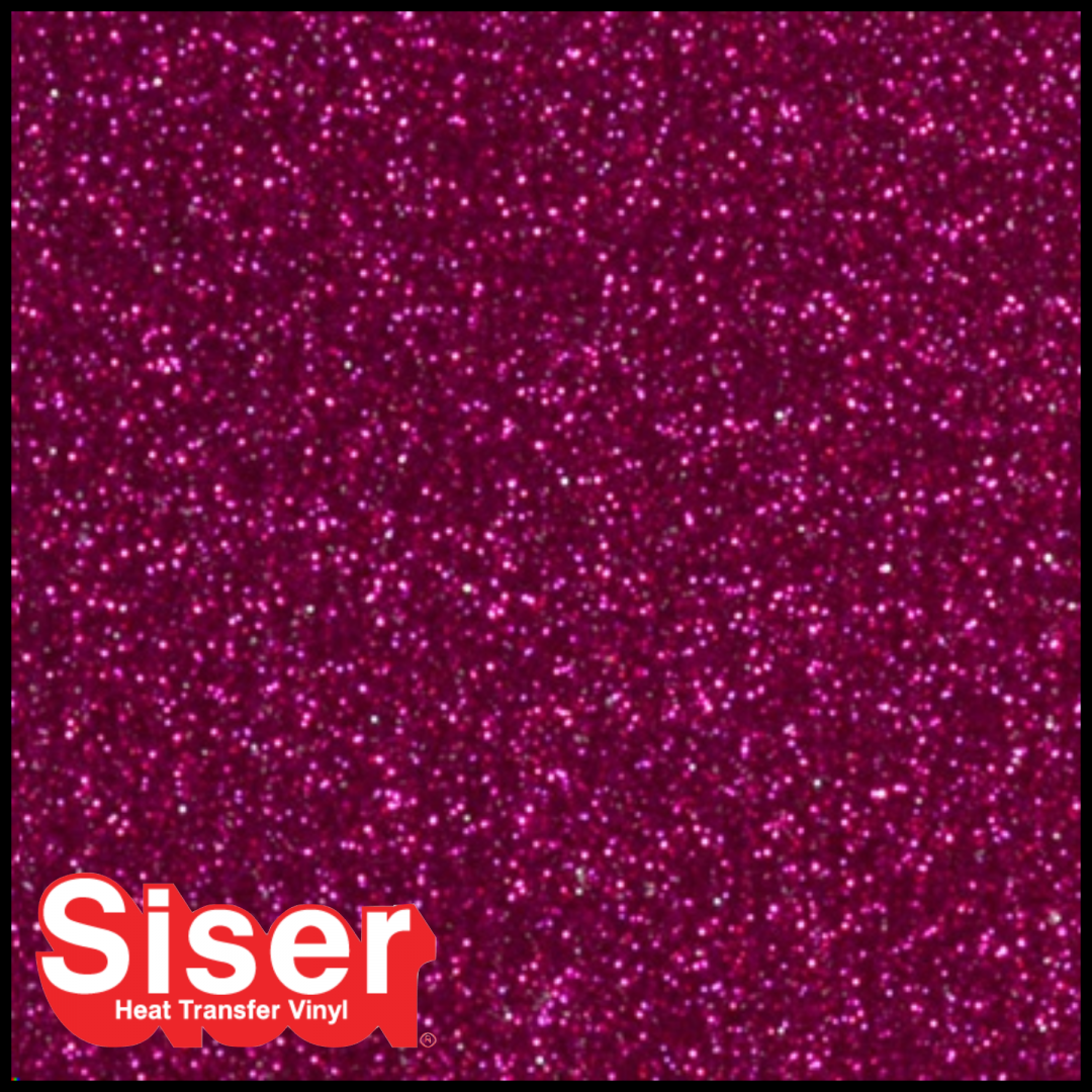 Siser® Glitter Heat Transfer Vinyl Hot Pink Skat Katz Heat