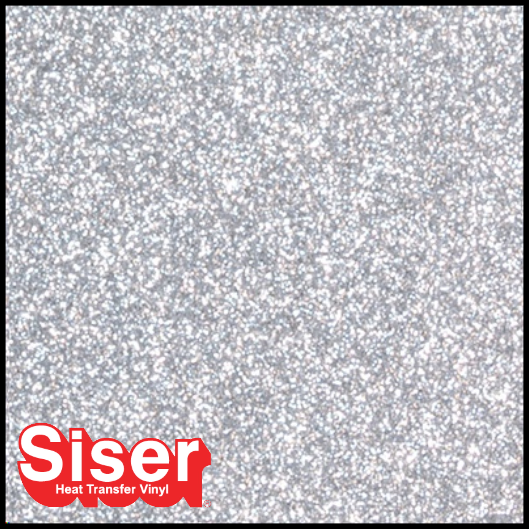 SISER® GLITTER Heat Transfer Vinyl - A4 SHEET - SILVER - Skat