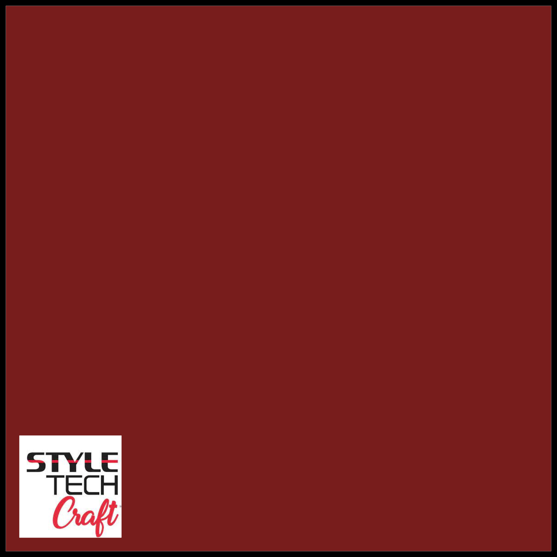 Styletech - Matte Removable Adhesive Vinyl - Dark Red - Skat Katz