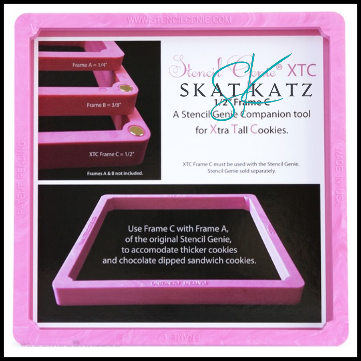 Stencil Genie XTC Skat Katz Heat Transfer Vinyl & Self Adhesive