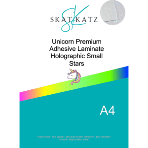UltraKraft Adhesive Laminate A4 10 pack - Holographic Small Stars