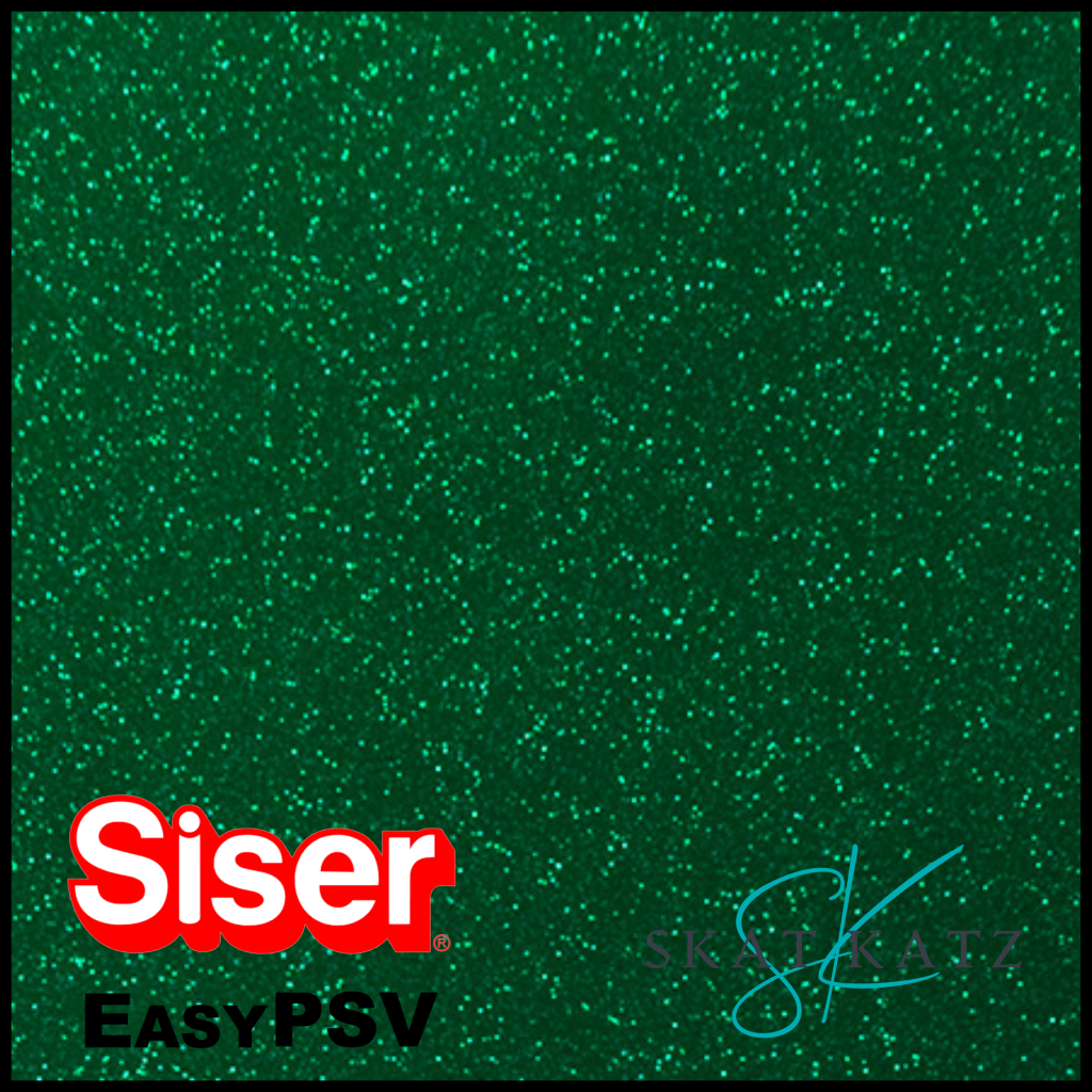 Siser Starling Easypsv® Permanent Glitter Adhesive Emerald Envy