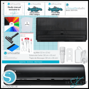 Silhouette Cameo 5 - Adhesive Vinyl Bundle - BLACK