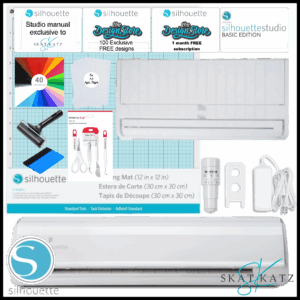 Silhouette Cameo 5 - Adhesive Vinyl Bundle - WHITE