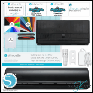Silhouette Cameo 5 - Beginners Vinyl Bundle - BLACK