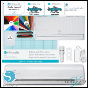 Silhouette Cameo 5 - Beginners Vinyl Bundle - WHITE